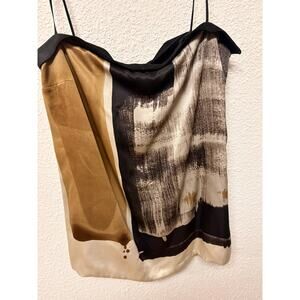 Tom Ford Gucci era silk camisole with suede border size IT 44 / US 8